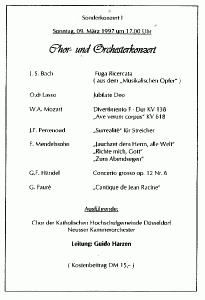 1997-03-09 - Neuss St. Josef - Jubiläumsjahr KC