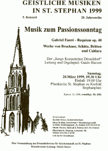 1999-03-20 - Krefeld St. Stephan - Passionskonzert